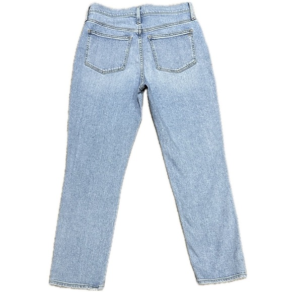 👖🕶️ MADEWELL High Rise Distressed Knee Jeans | Light Wash Slim Cut | Women’s 29 - Picture 2 of 5